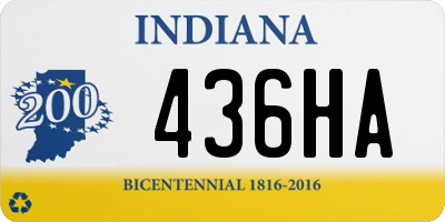 IN license plate 436HA