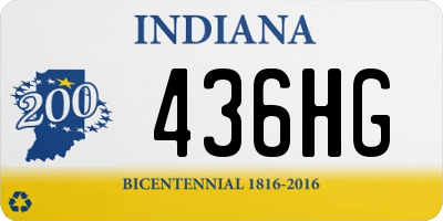 IN license plate 436HG