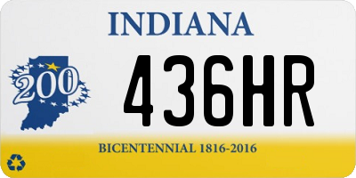 IN license plate 436HR