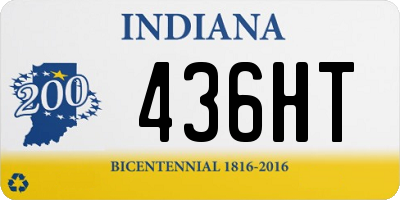 IN license plate 436HT