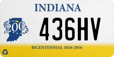 IN license plate 436HV