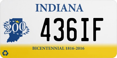 IN license plate 436IF
