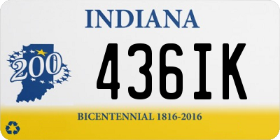 IN license plate 436IK