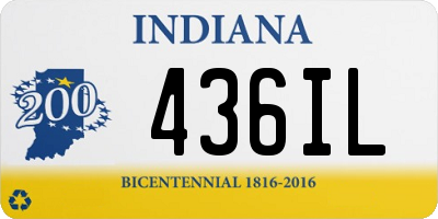 IN license plate 436IL