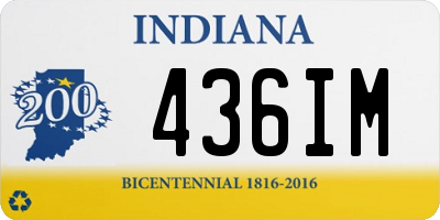 IN license plate 436IM