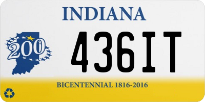 IN license plate 436IT