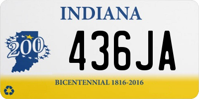 IN license plate 436JA