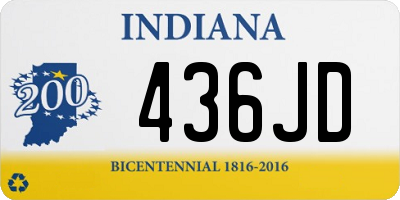 IN license plate 436JD