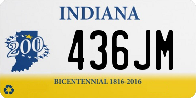 IN license plate 436JM