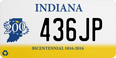 IN license plate 436JP