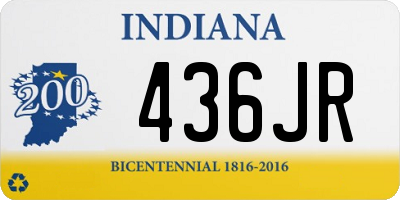 IN license plate 436JR