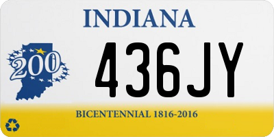 IN license plate 436JY