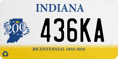 IN license plate 436KA