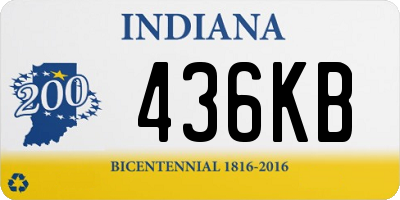 IN license plate 436KB