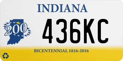 IN license plate 436KC