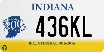 IN license plate 436KL