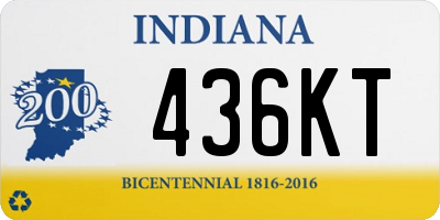 IN license plate 436KT