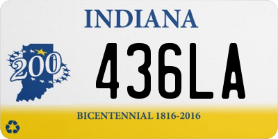 IN license plate 436LA