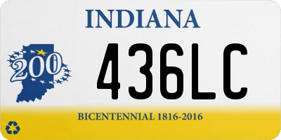 IN license plate 436LC