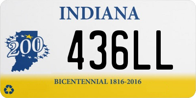 IN license plate 436LL