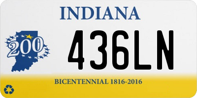 IN license plate 436LN