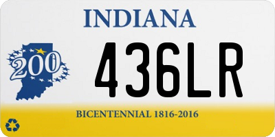 IN license plate 436LR