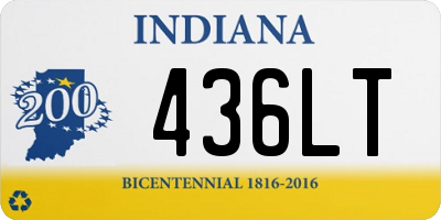 IN license plate 436LT