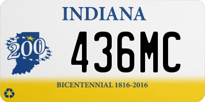 IN license plate 436MC