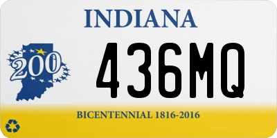 IN license plate 436MQ