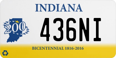 IN license plate 436NI