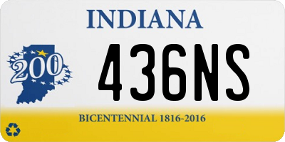 IN license plate 436NS