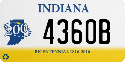 IN license plate 436OB