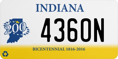 IN license plate 436ON