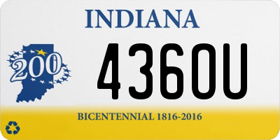 IN license plate 436OU