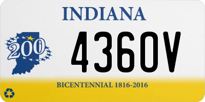 IN license plate 436OV