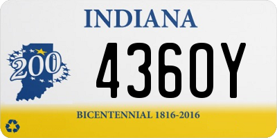 IN license plate 436OY