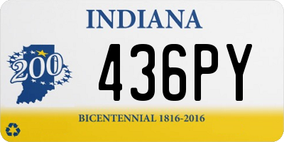 IN license plate 436PY