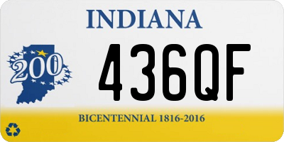 IN license plate 436QF