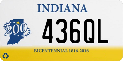 IN license plate 436QL