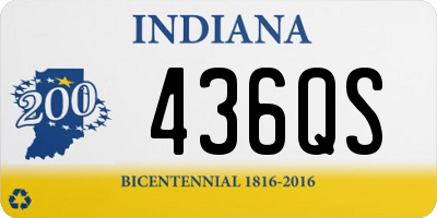 IN license plate 436QS