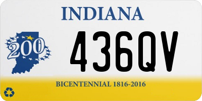 IN license plate 436QV