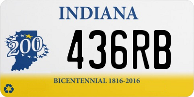 IN license plate 436RB