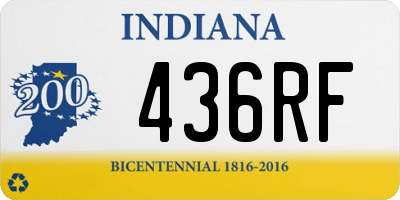 IN license plate 436RF