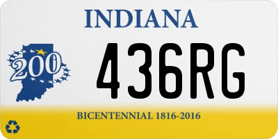 IN license plate 436RG