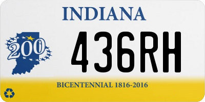 IN license plate 436RH