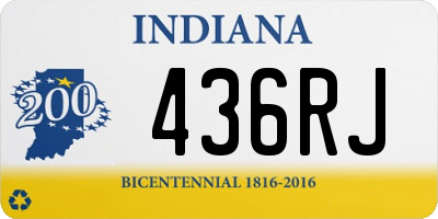 IN license plate 436RJ