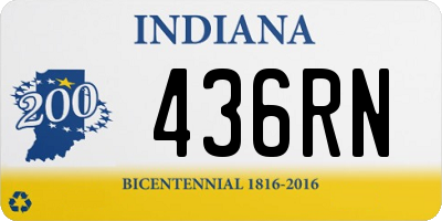 IN license plate 436RN