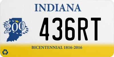 IN license plate 436RT