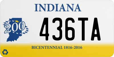 IN license plate 436TA