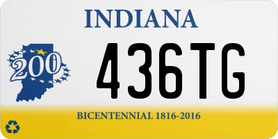 IN license plate 436TG